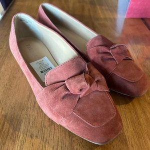 NEW 7.5 Talbots Stella Bow Loafers Rust No Box